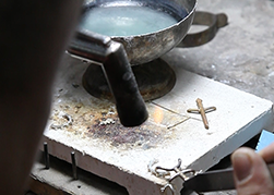Área de producción de joyería de acero inoxidable Geili